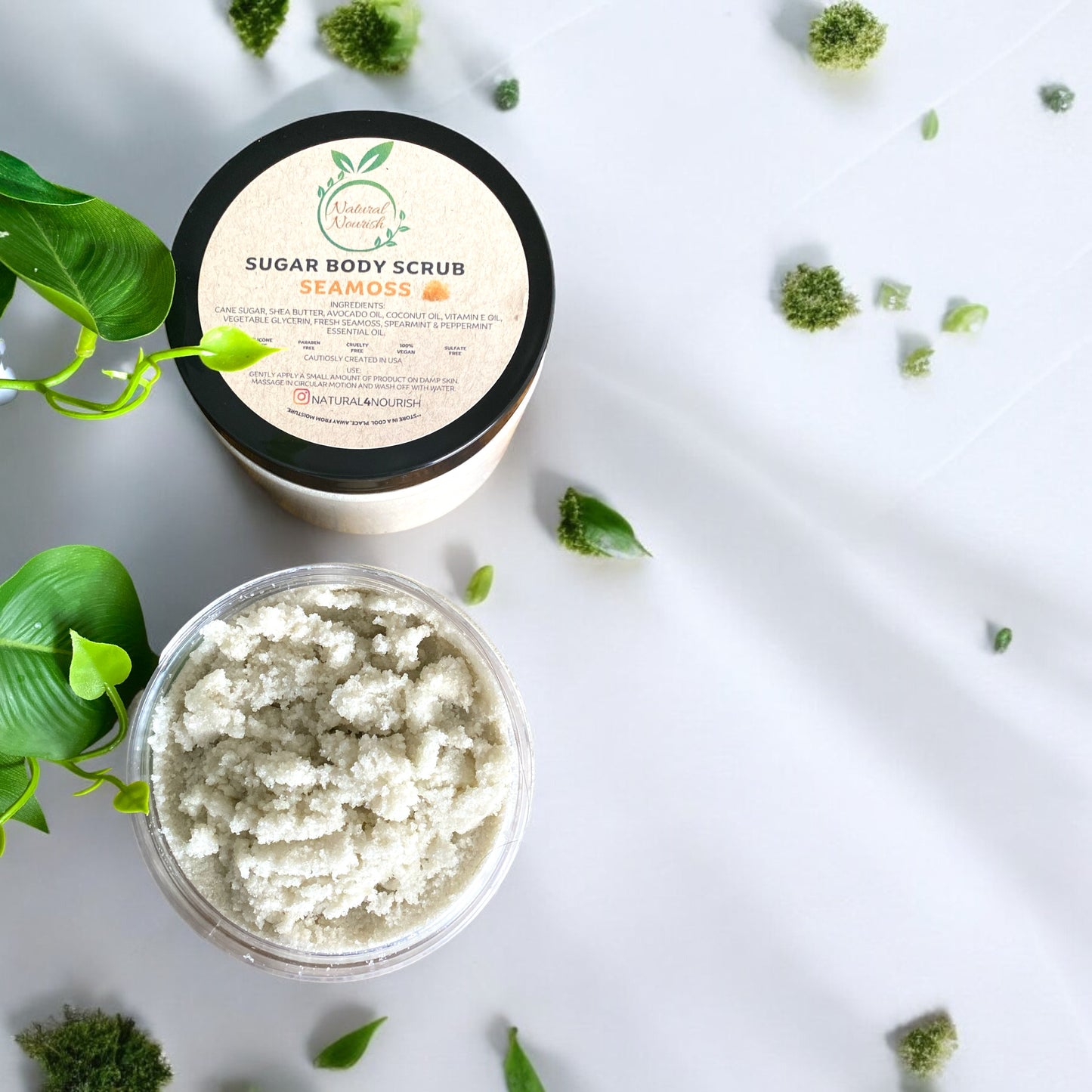 Sugar Scrub -Seamoss