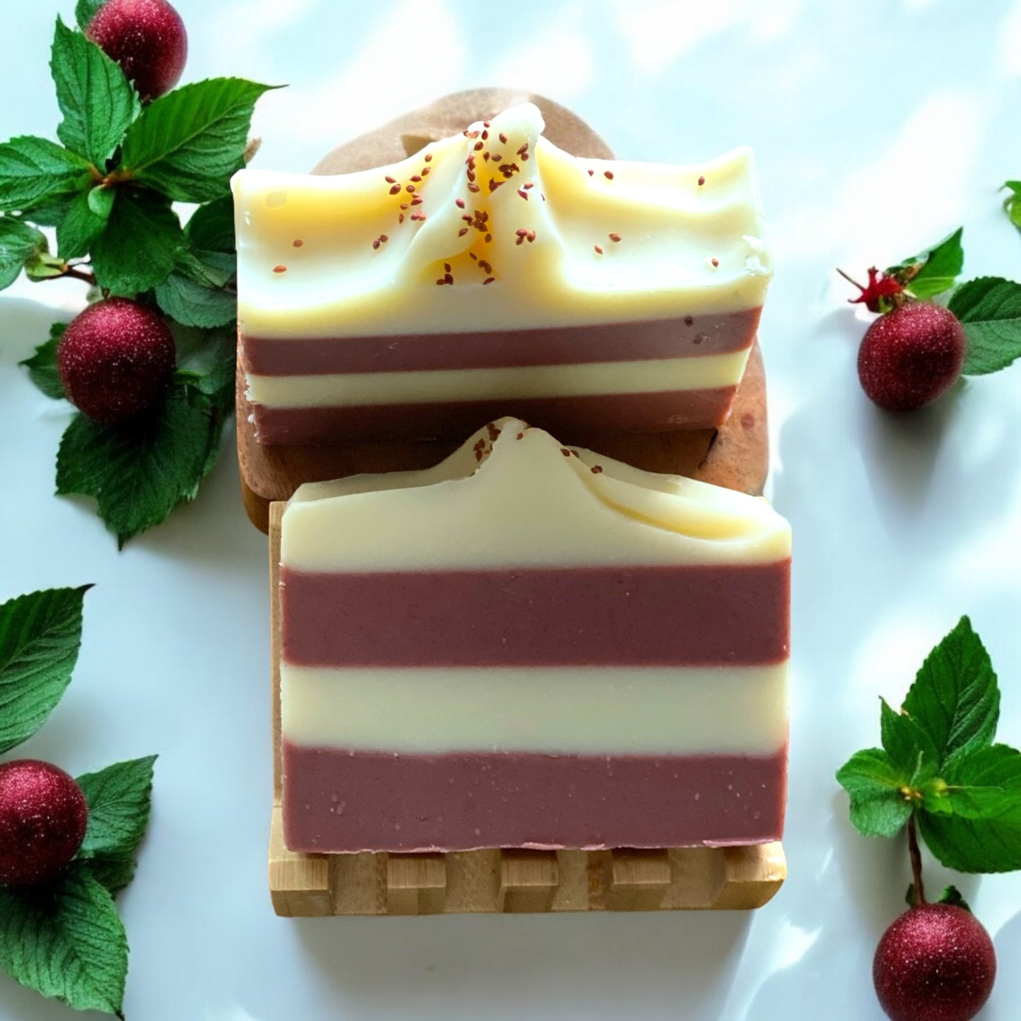 *Winter Collection - Handmade Candy Cane Soap