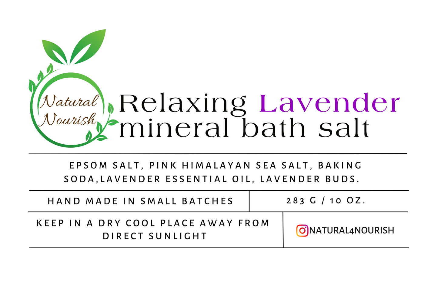 Lavender Bath Salt - Jar