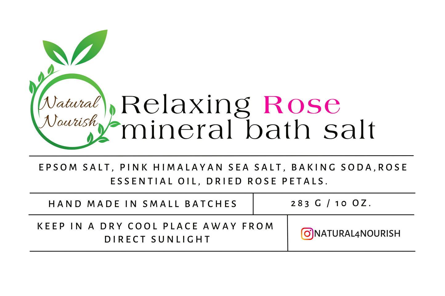 Rose Bath Salt - Jar