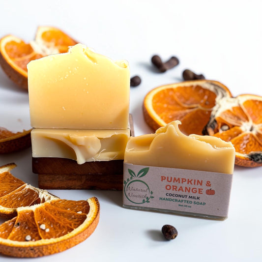 Pumpkin & Orange Coconut Soap- Handmade Bar Soap