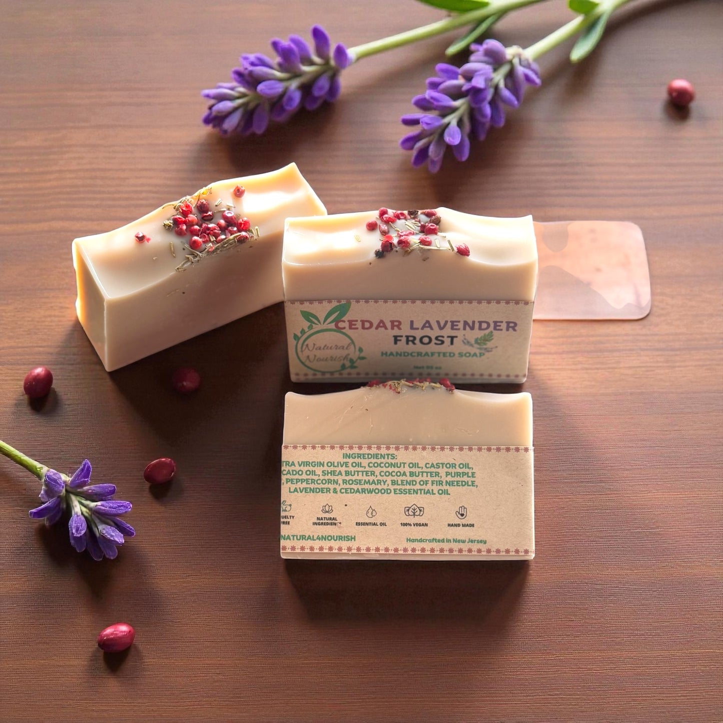 Cedar Lavender Frost - Handmade Bar Soap