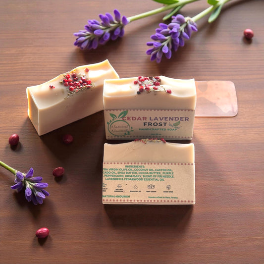 Cedar Lavender Frost - Handmade Bar Soap