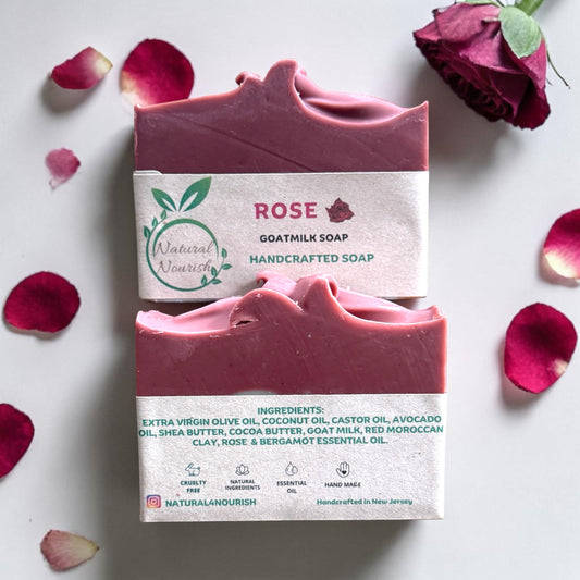Rose - Goat Milk Soap Handmade Bar Soap