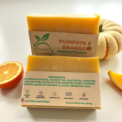 *Winter Collection - Pumpkin & Orange - Handmade Bar Soap