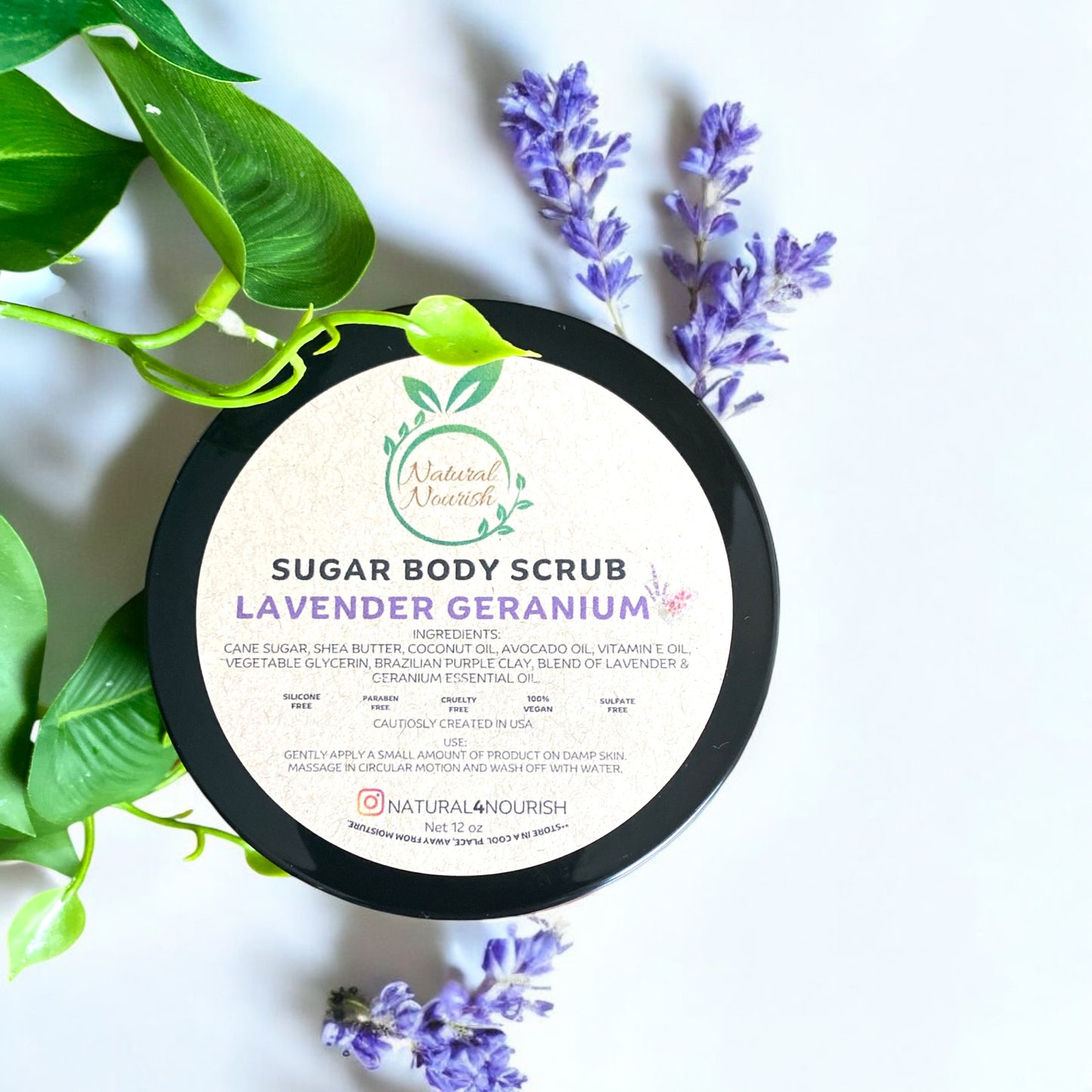 Sugar Scrub - Lavender Geranium