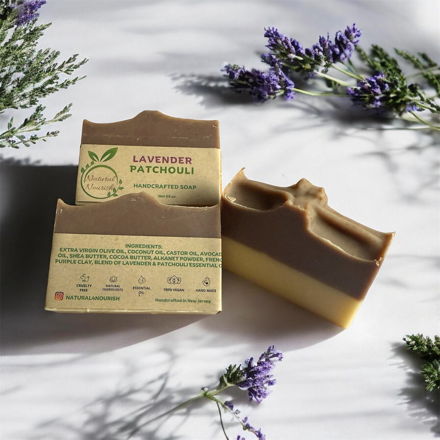 Lavender Patchouli - Handmade Bar Soap