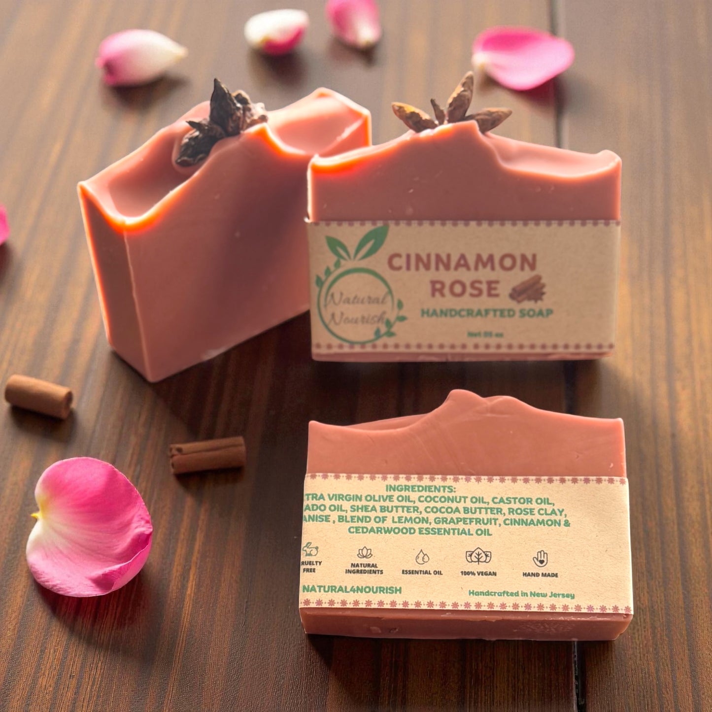 Cinnamon Rose - Handmade Bar Soap