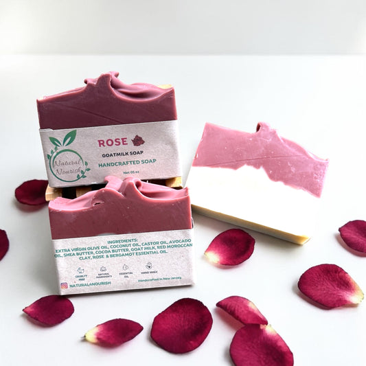Rose - Goat Milk Soap Handmade Bar Soap