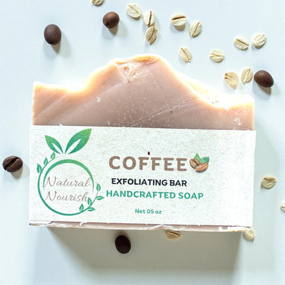 Coffee With Oats Exfoliating Bar - Handmade Bar Soap