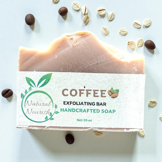 Coffee With Oats Exfoliating Bar - Handmade Bar Soap